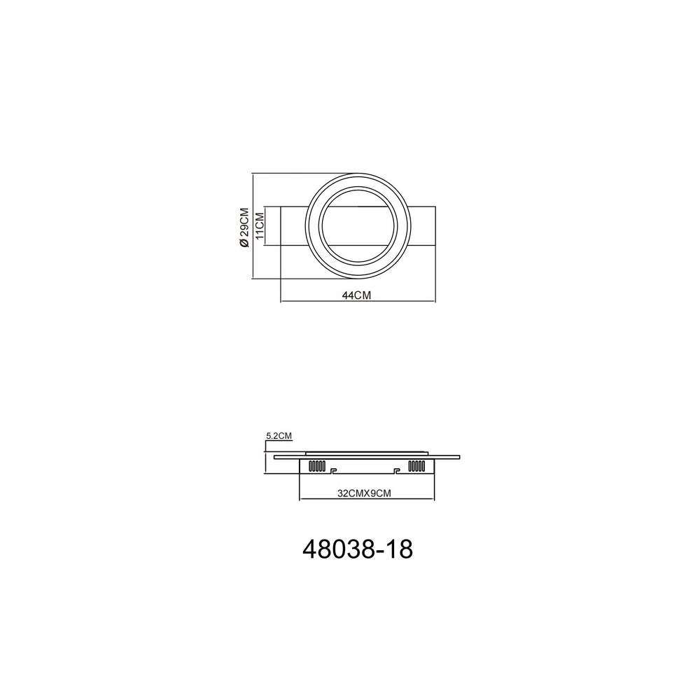 Lampe de plafond à design Jayden noir avec bois Globo 9007371465408