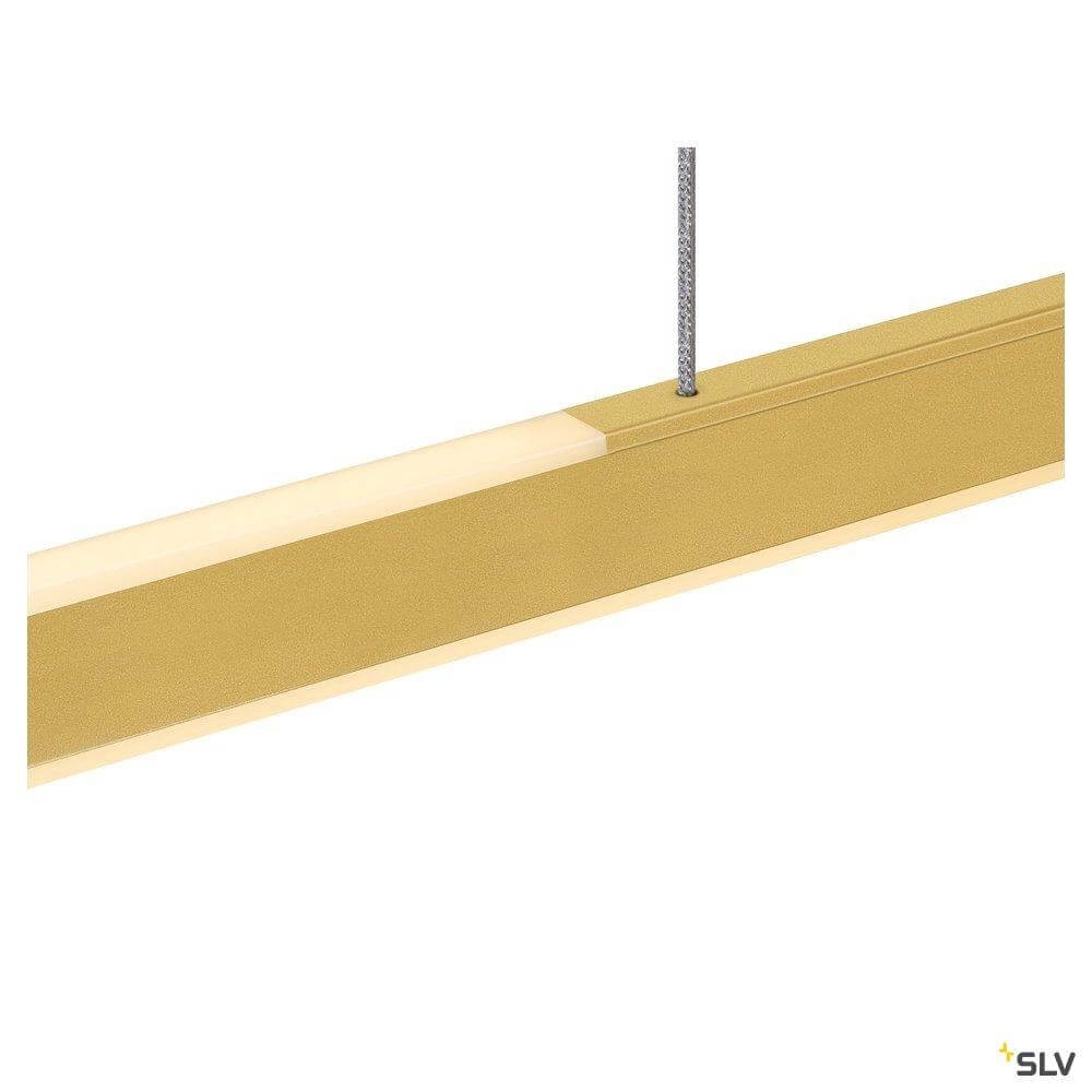 lampe suspendue de bureau One Linear 2x15w Led 140cm laiton mat SLV 4024163262637