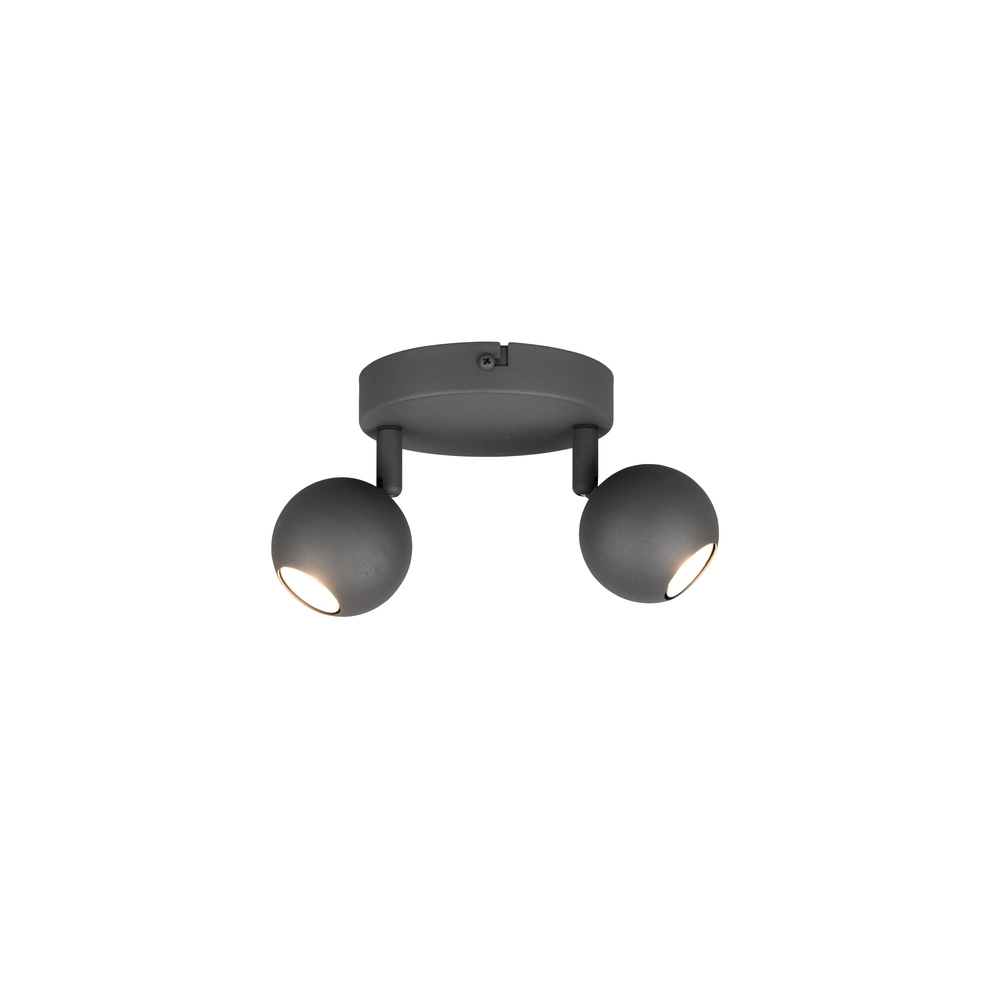 Emplacement monté en surface Enaro Anthracite à deux lumières Trio 4017807701654