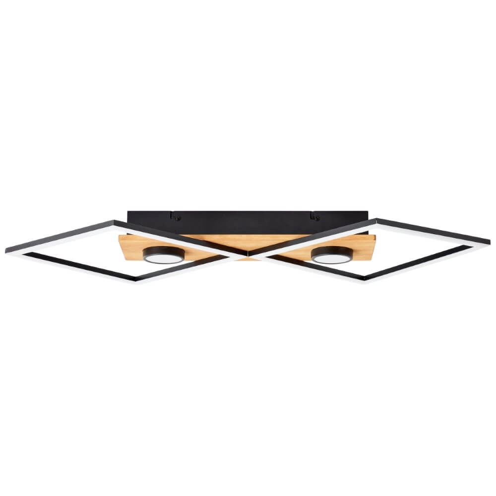 Plafonnier LED en bois Woodbridge M Brilliant 4004353409707