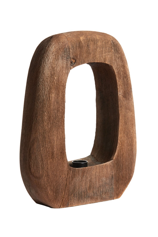 Lampe de table en bois foncé Kelafo 33 x 40 cm Light & Living 8717807691080