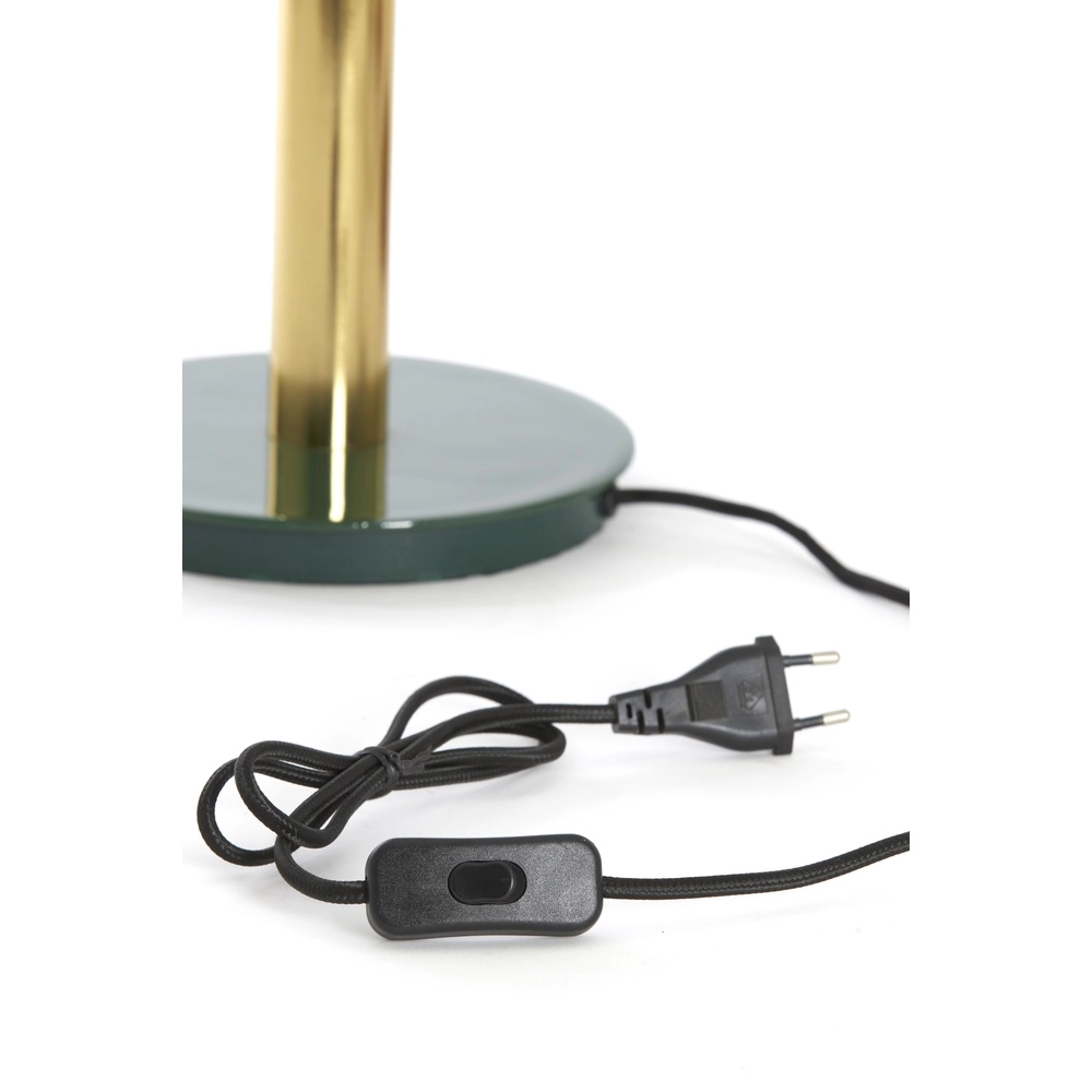 Lampe de banquier Ayer Vert foncé avec or Light & Living 8717807742867