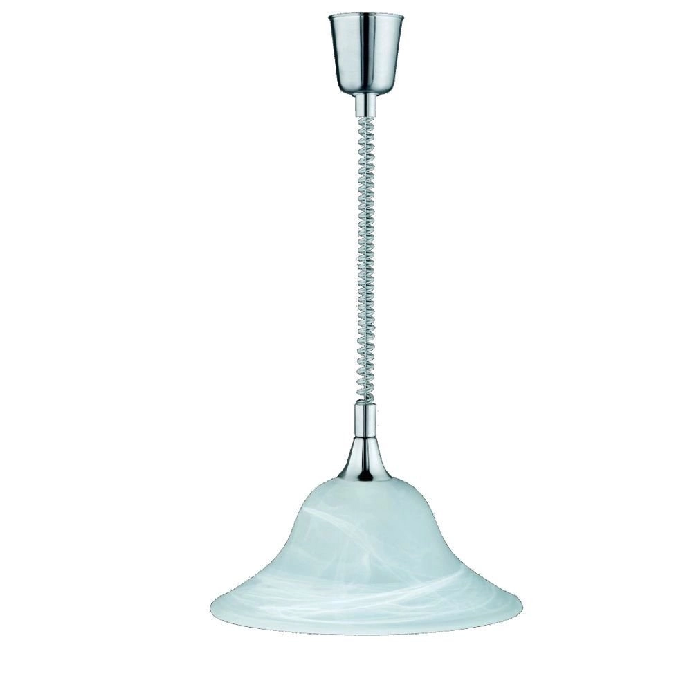 Lampe à suspension Series 3407 chrome avec verre menthe Lampe à suspension Series 3407 chrome avec verre menthe