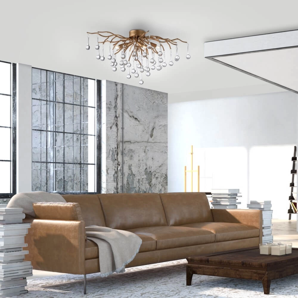 Lustre Icicle laiton 60cm Paul Neuhaus 4012248352069