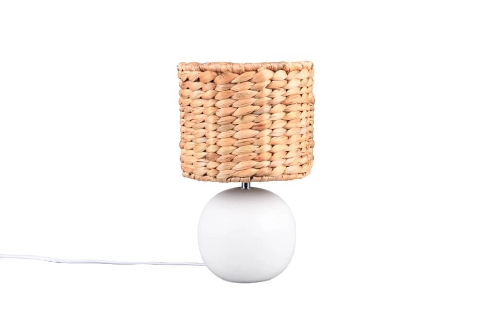 Lampe de table Vina Ø 18cm - avec capuche en corde Trio 4017807614701