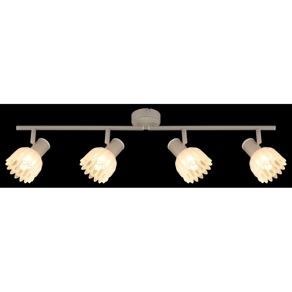 Spot de plafond 4 lumières Planta brun sable Globo 9007371575930