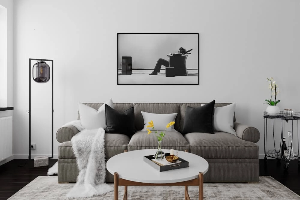 Lampe sur pied Dixton verre de fumée By Rydéns 7391741008336