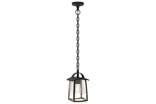 Lampe suspendue Kelsey noir sur chaîne
