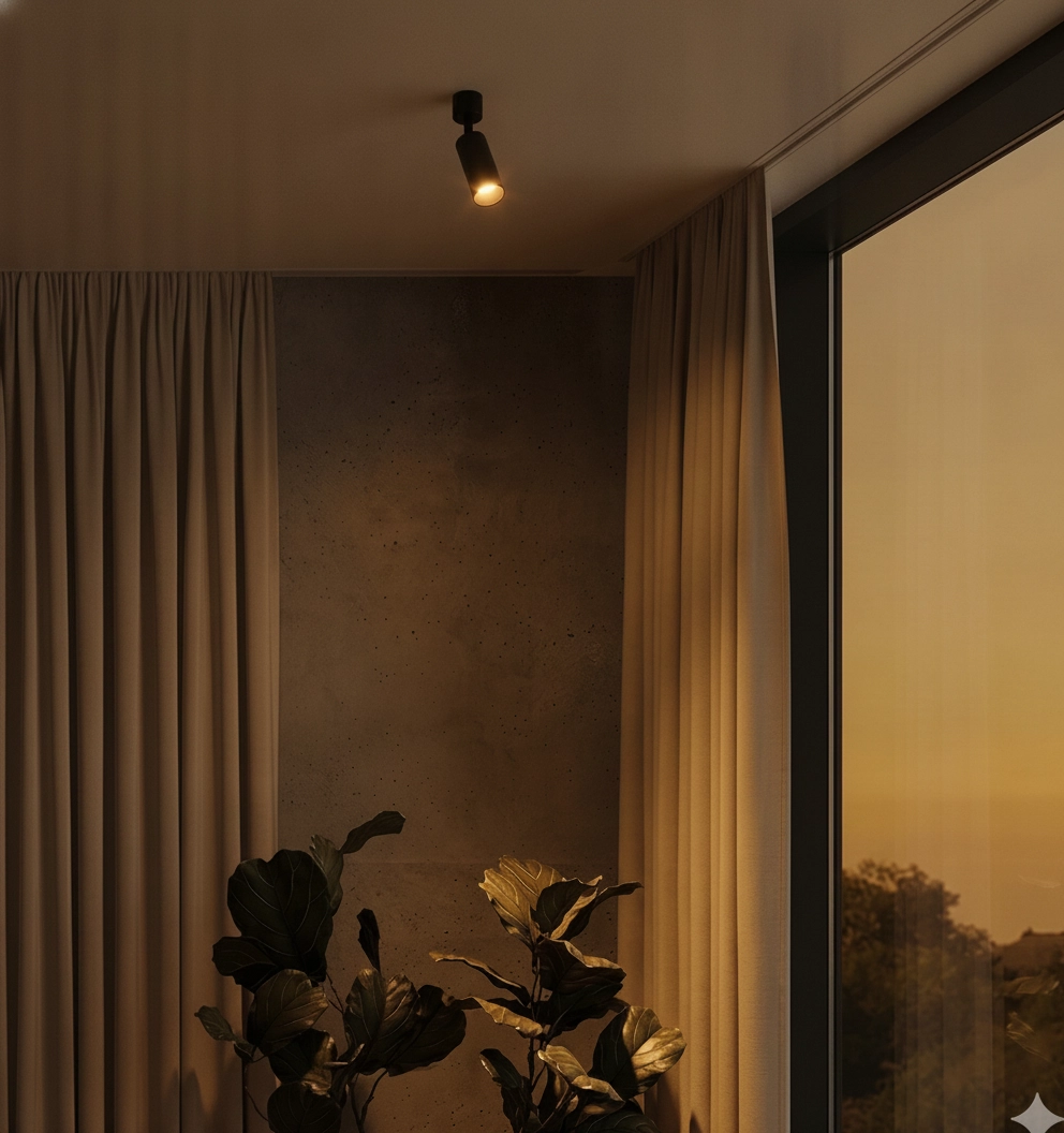 Spot de plafond Comet Orientable noir
