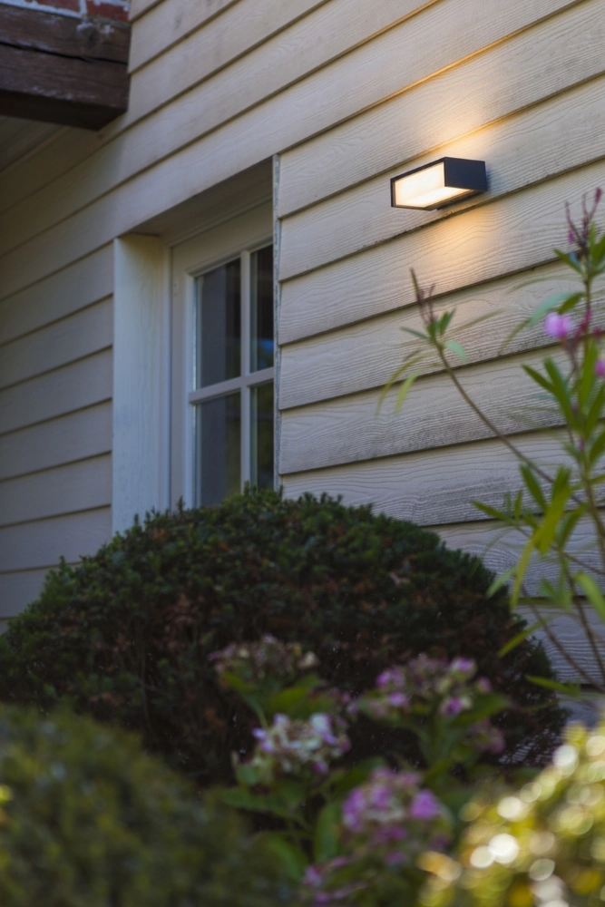 Lampe murale moderne Telis Gris avec Solaire Lutec 6939412018133