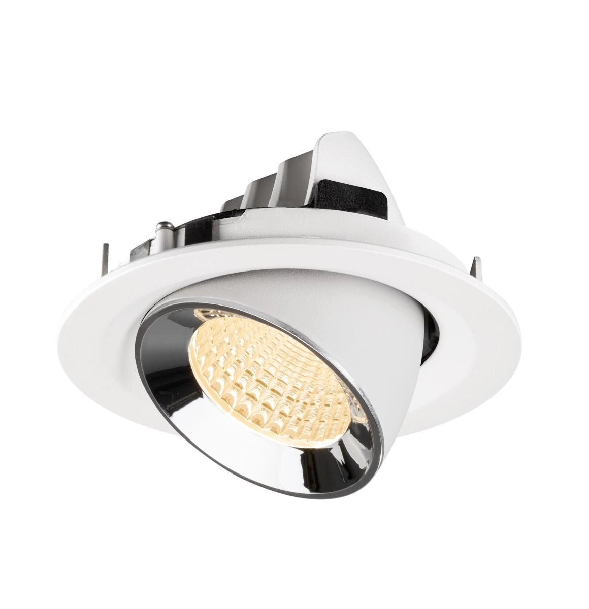 Spot encastré Numinos Gimble M Blanc/Chrome 2700K - 55 deg SLV 4024163311960