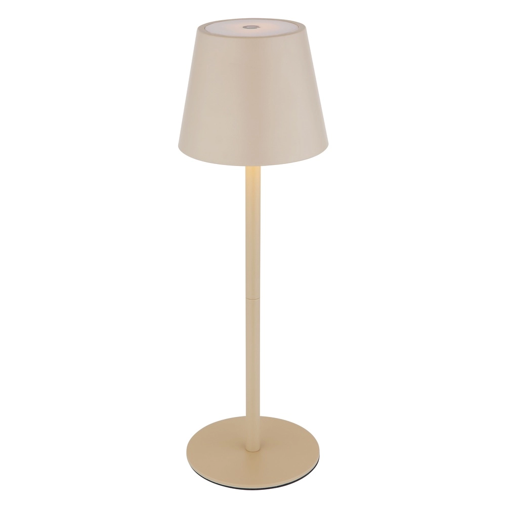 Lampe de table moderne Vannie I Brun sable également rechargeable pour bouteille Globo 9007371468805