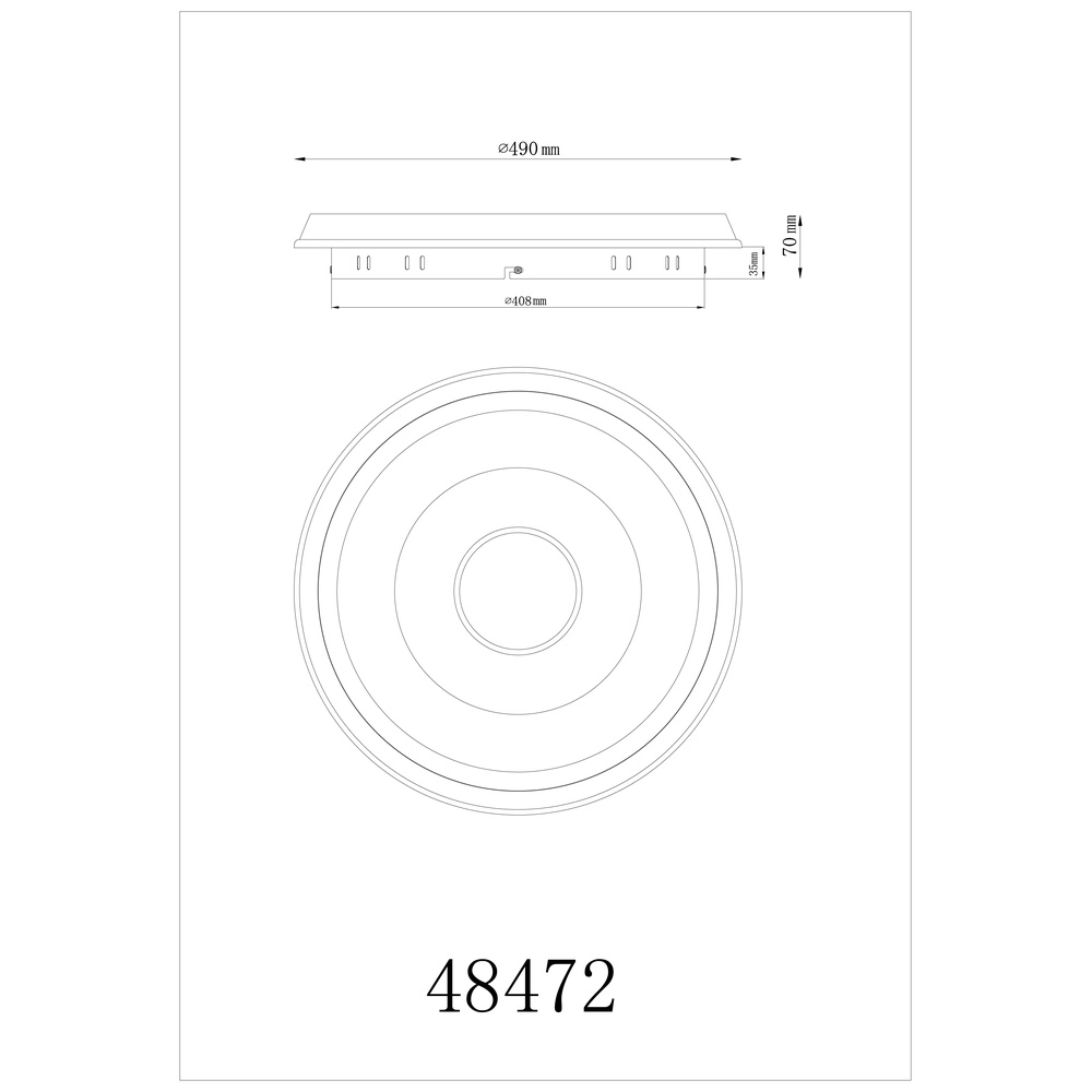 Lumière de plafond élégante Williamson Blanc Globo 9007371543946