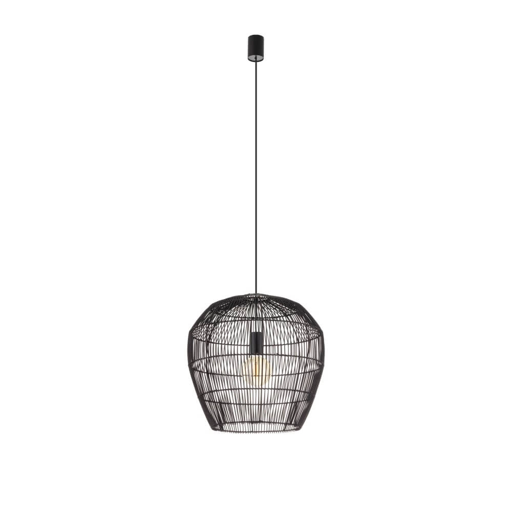 Suspension en rotin Haiti S Ø 43cm noir