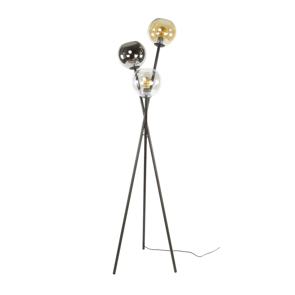 Lampe sur pied trépied Multi 3x verre Lyora 8716803512269