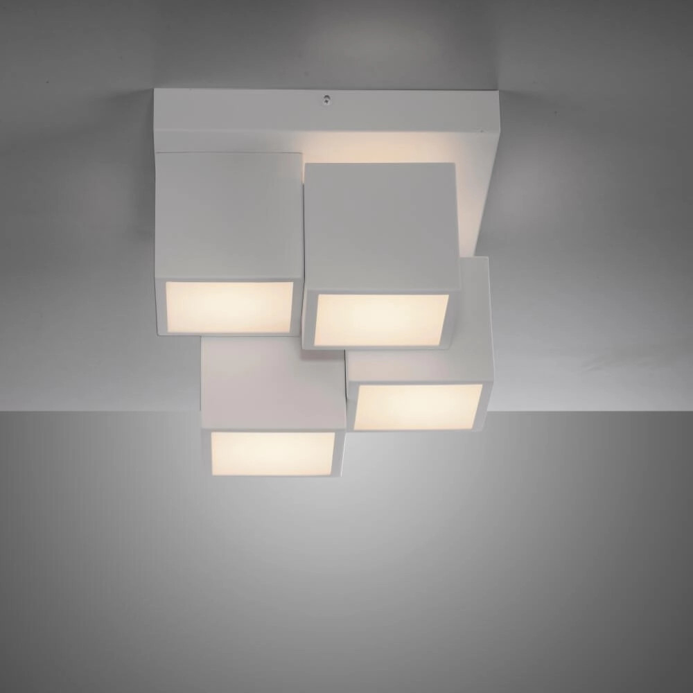 Plafonnier blanc Tetris blanc Just Light 4043689004545