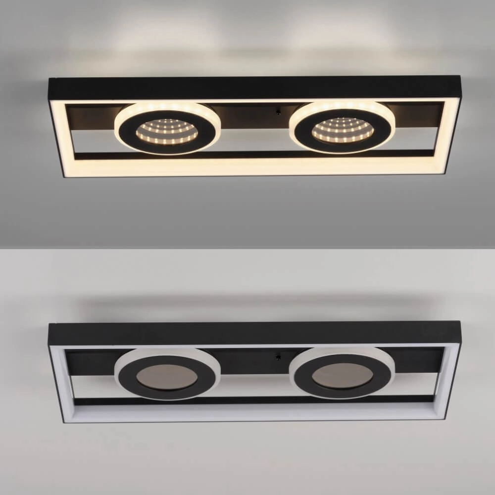 Plafonnier rectangulaire Traforo double Paul Neuhaus 4012248384893