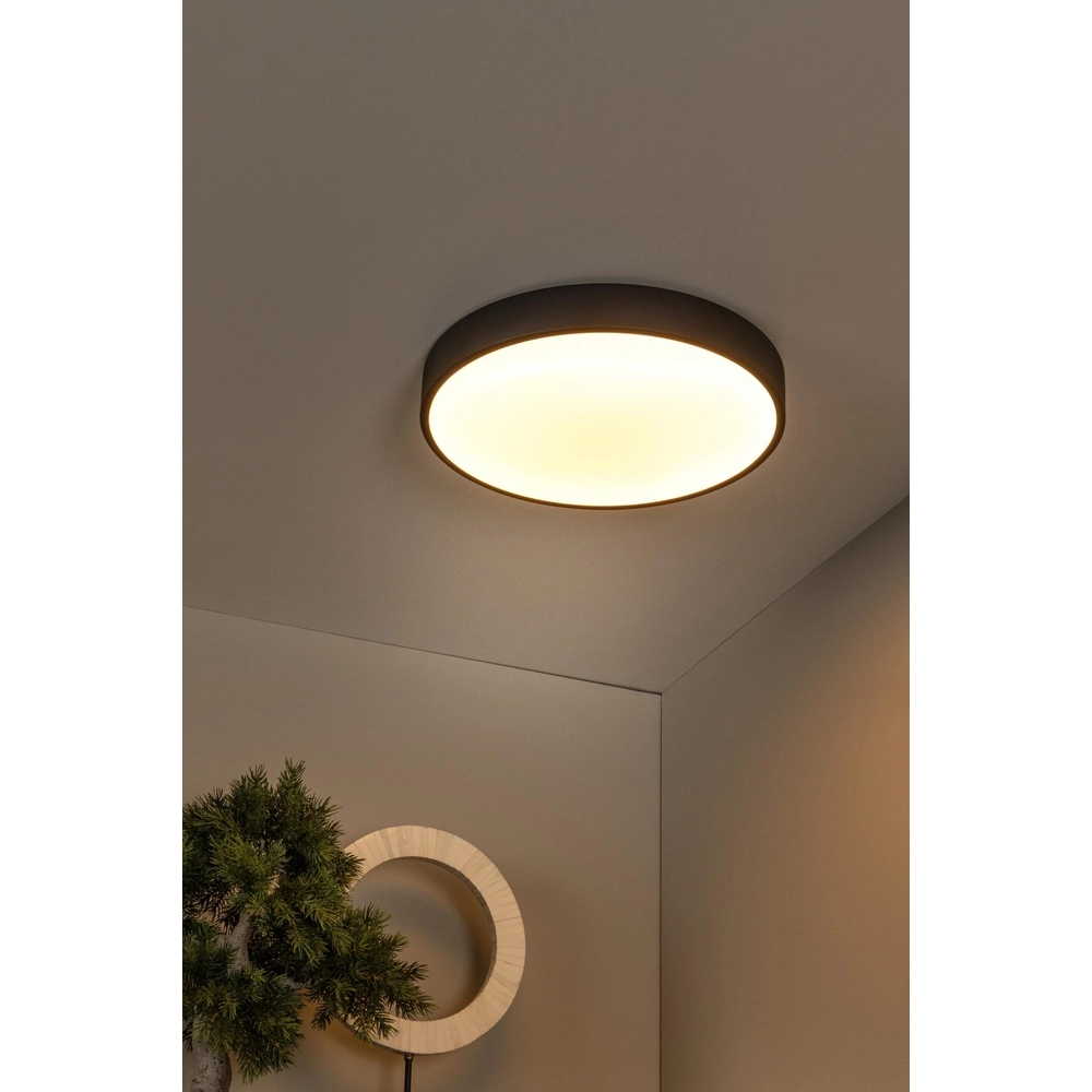 Éclairage de plafond Unar Ø 39,5cm - 2700K - noir Lucide 5411212791894