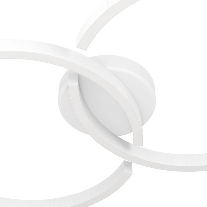 Plafonnier LED blanc Amandolo 2 anneaux Eglo 9008606275069