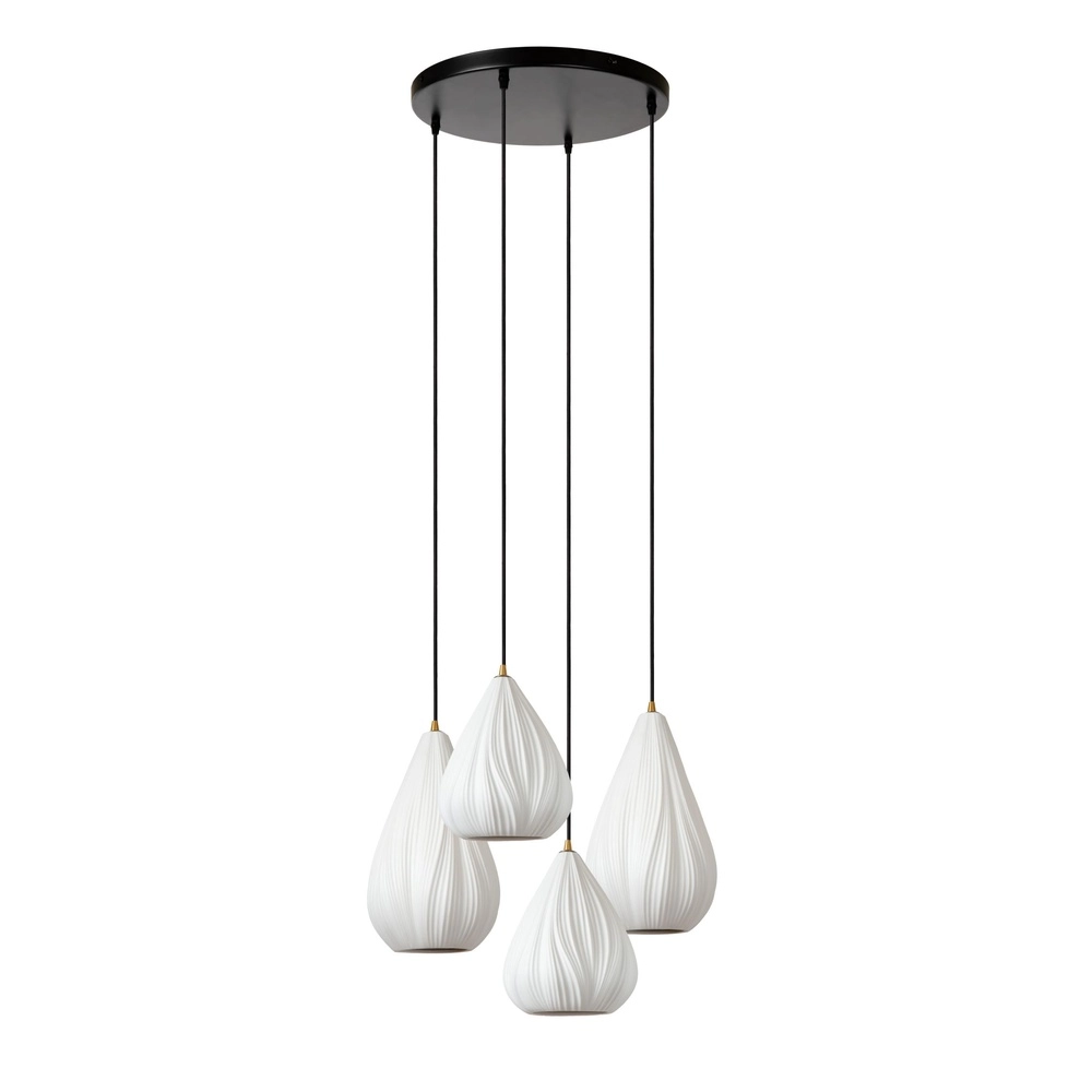 Lampe pendante de conception Cinzia blanc Ø 55,5cm