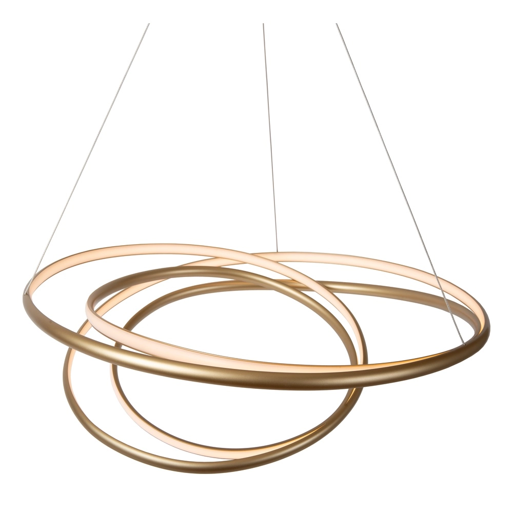 Lampe pendante de conception Sardana Ø 80 cm de boucle dorée Premium by Lucide 5411212520890