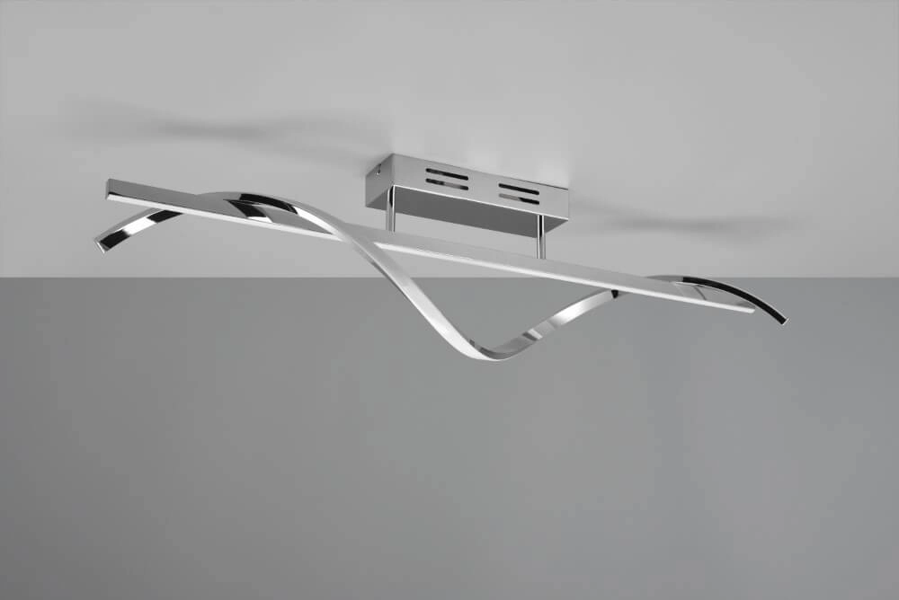 Plafonnier Isabel Chromé de 100 cm de long Trio 4017807561371