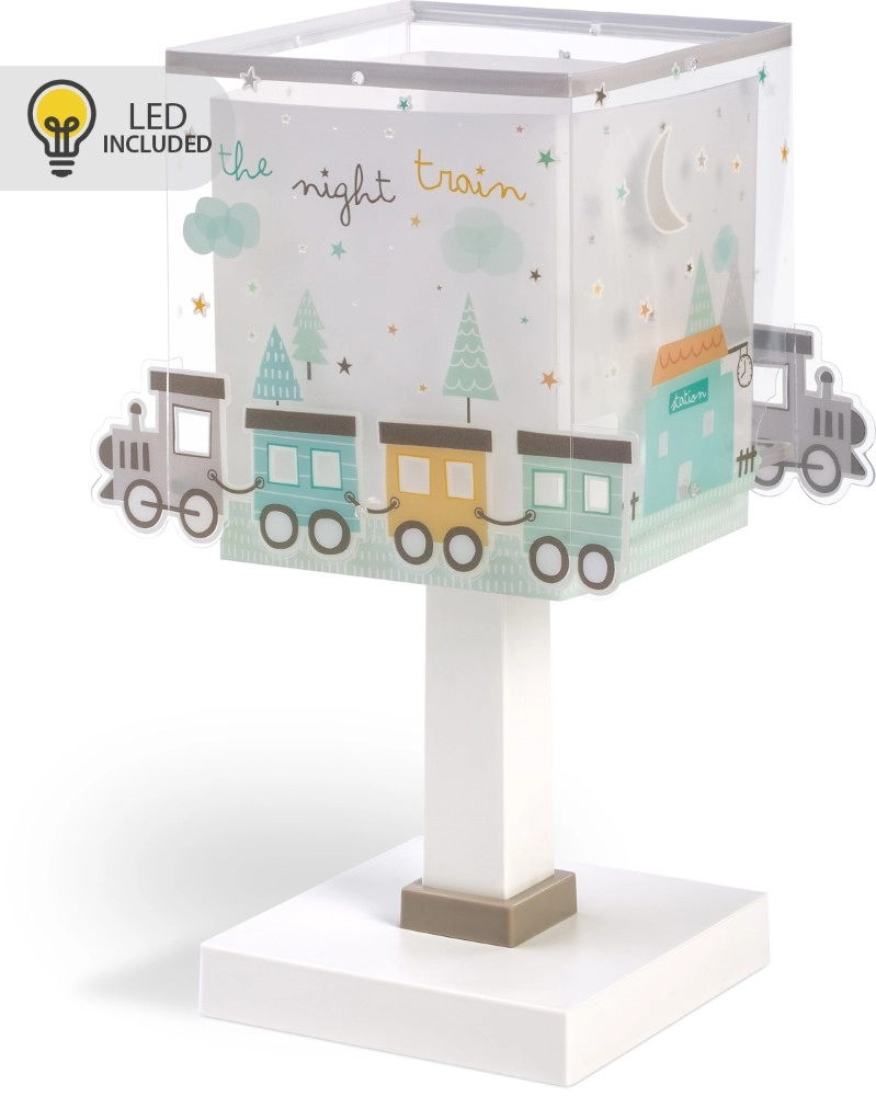 Lampe de table Night Train Gris lueur dans le noir