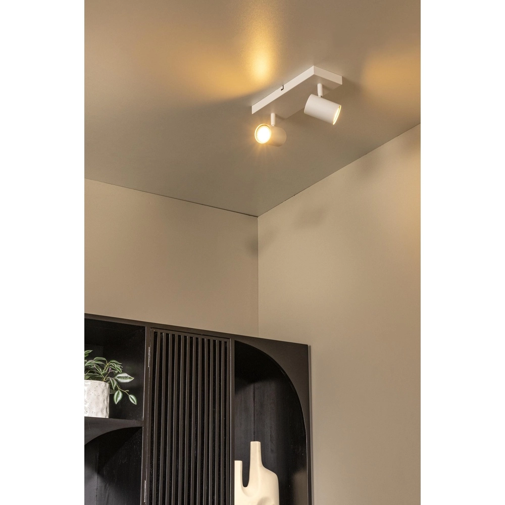 Lampe de plafond Amigo Blanc à deux lumières Lucide 5411212531155