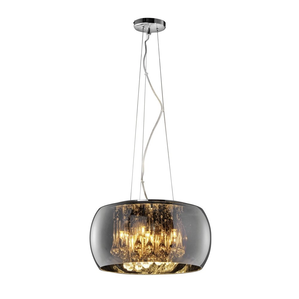 Lampe à suspension Vapore Fumée 5 lumières 40 cm Lampe à suspension Vapore Fumée 5 lumières 40 cm