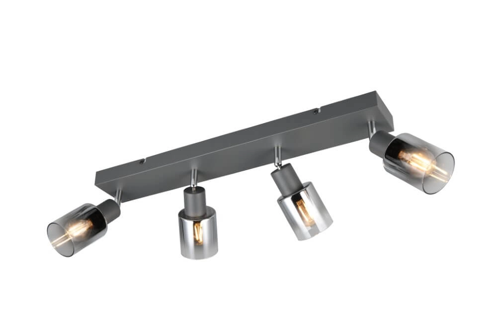 Plafonnier 4 lumières Cadiz noir Trio 4017807615784