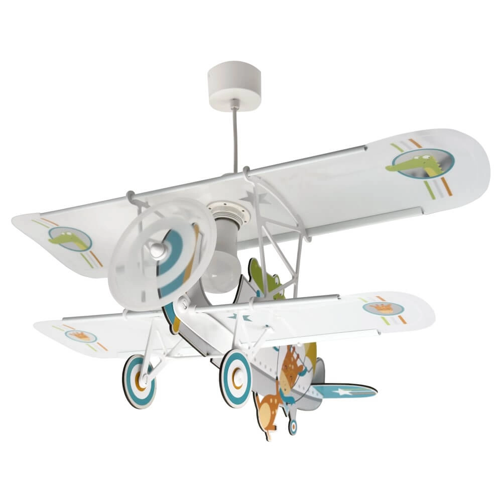 Lampe suspendue pour enfants Plane avec des crocodiles Dalber 8420406545424