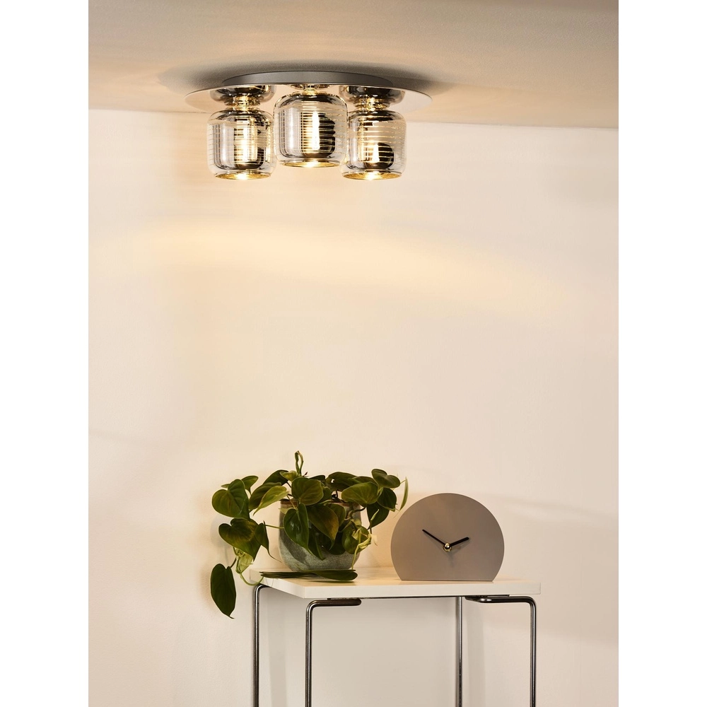 Lampe de plafond Eryn Chrome 3 lumières Lucide 5411212702289
