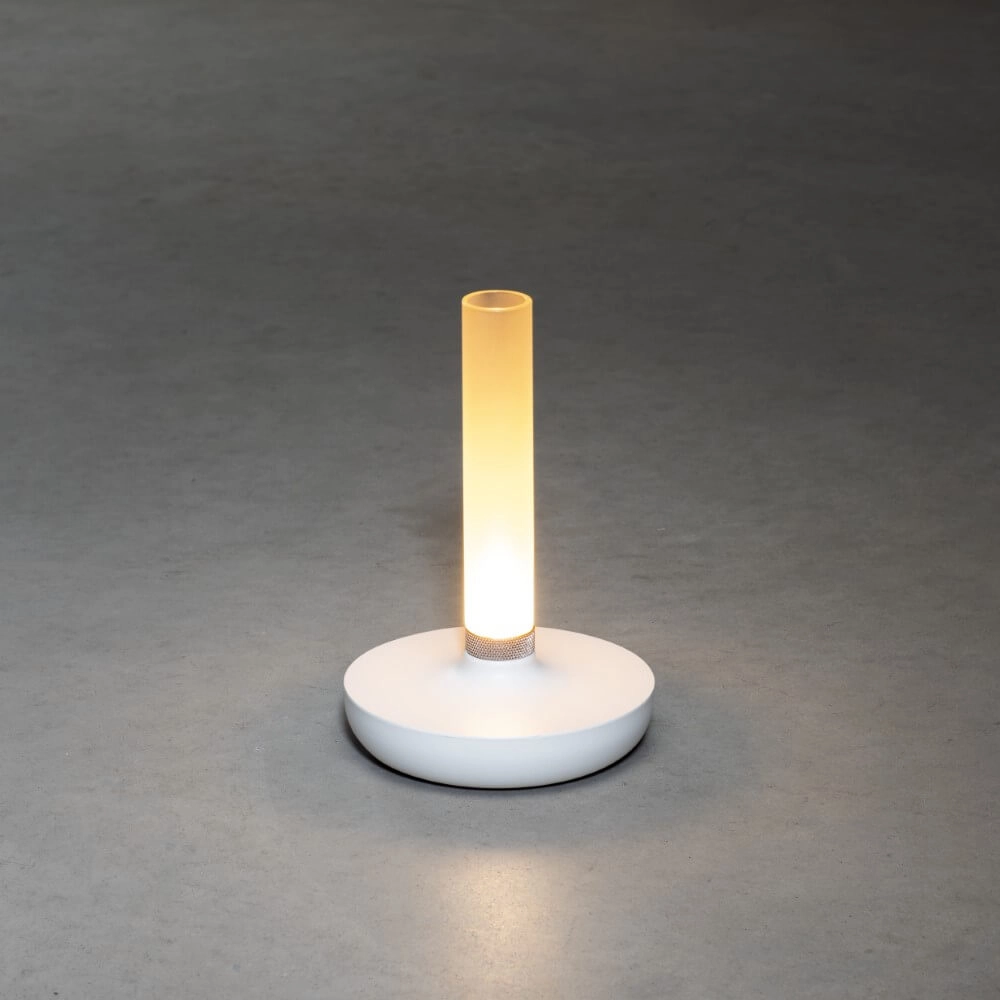 Lampe de table rechargeable Biarritz blanc KonstSmide 7318308272535