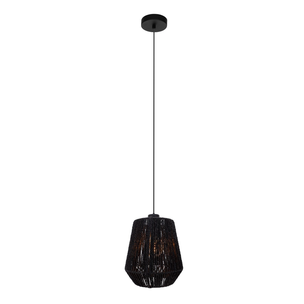 Lampe suspendue à corde Persley Ø 22cm - noir