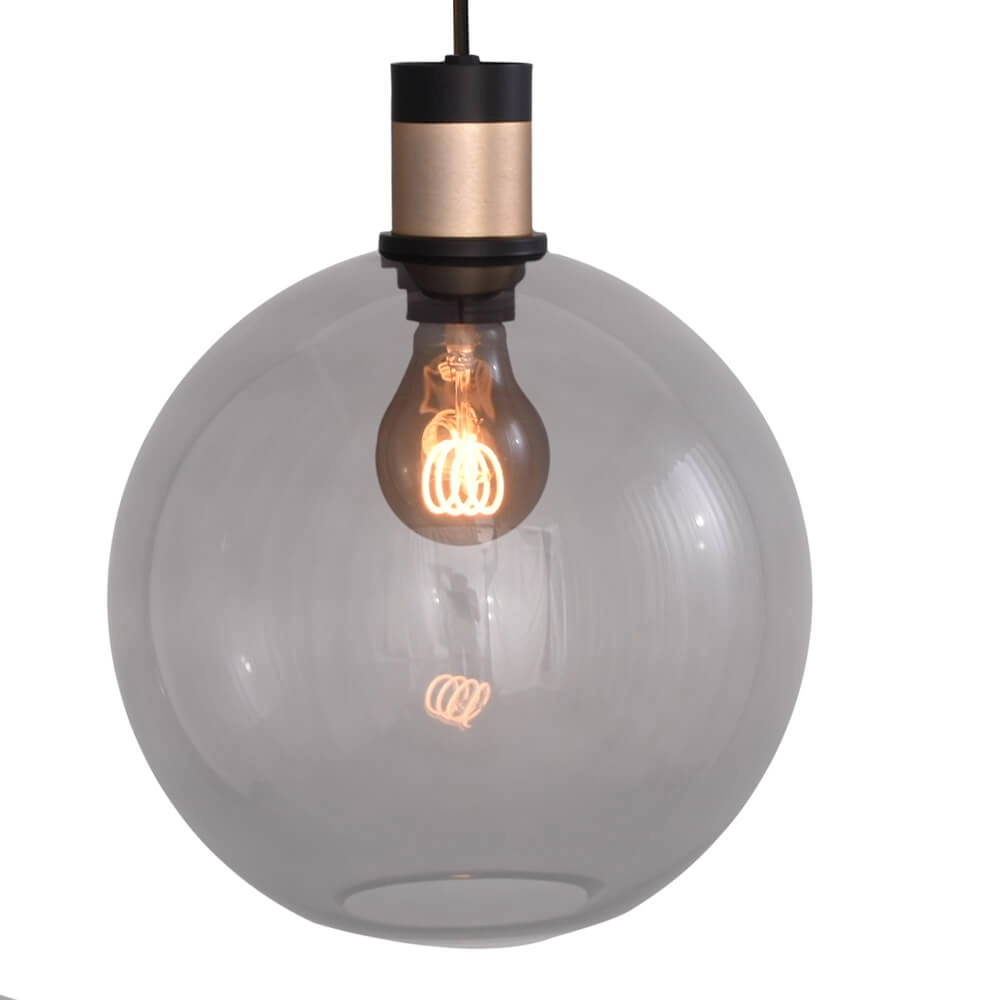 Lampe suspendue Vide Lazise 2 Or 3 lumières avec noir Masterlight 8718121303833