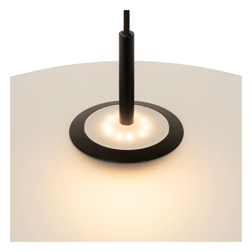 Lampe suspendue élégante Menga Ø verre blanc de 60 cm Premium by Lucide 5411212251152