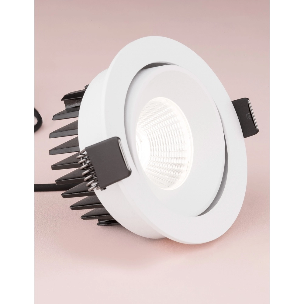 Spot encastrable blanc Blade Ø 9cm orientable