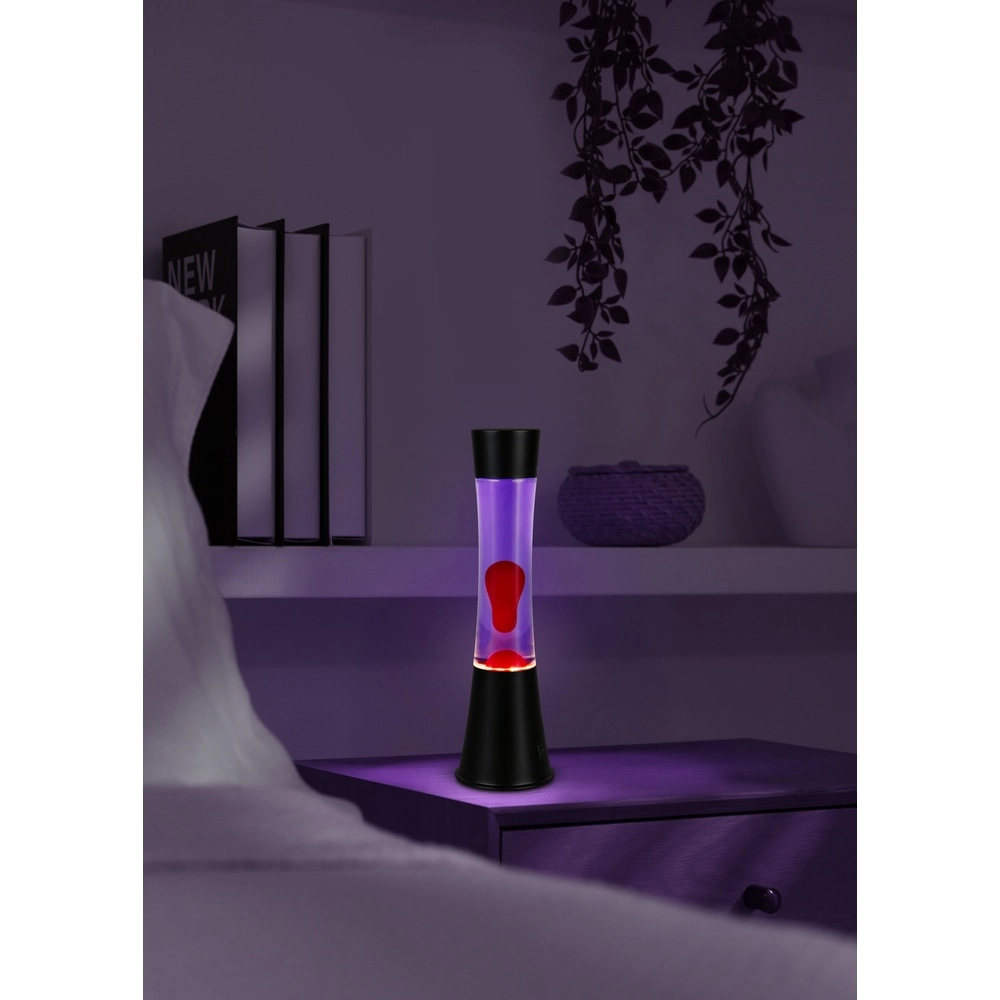 Lampe à lave Etna noir avec rouge Trio 4017807668506