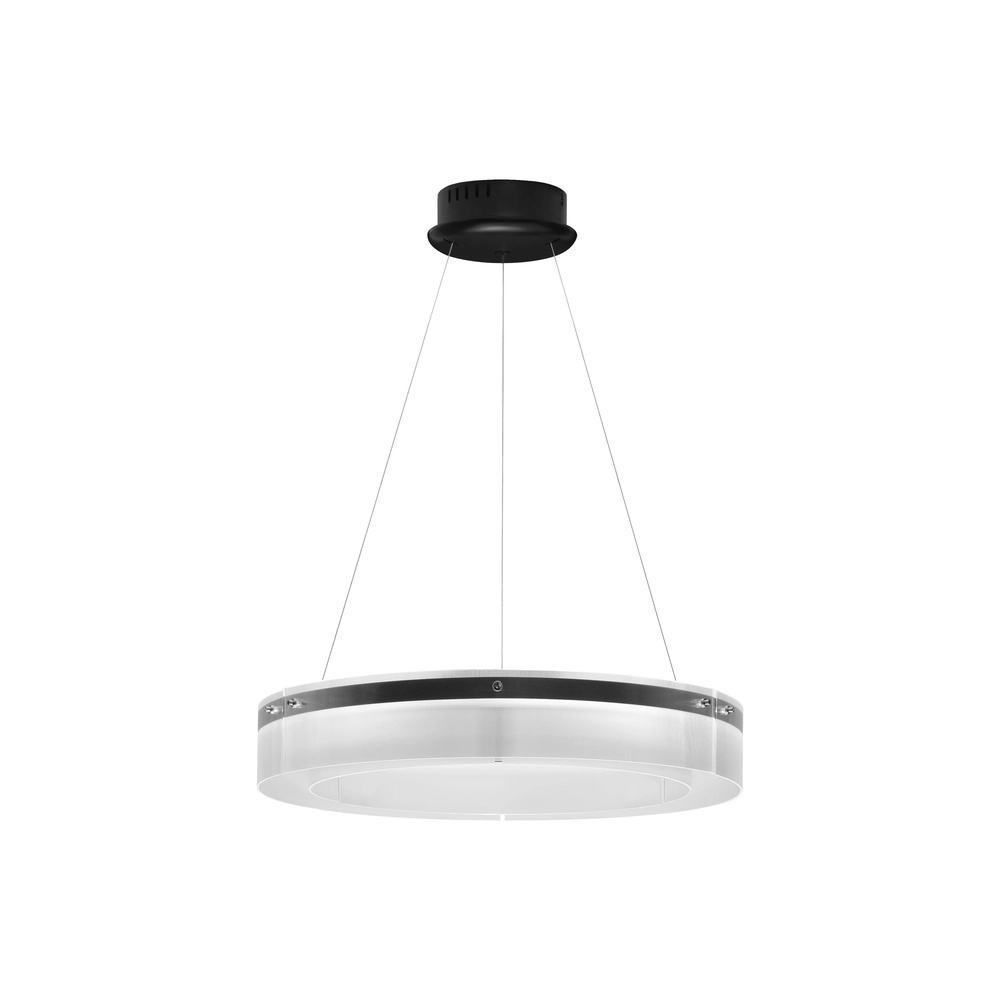 Suspension design Pauline noir avec verre Ø 70cm Lyora 5212017445384