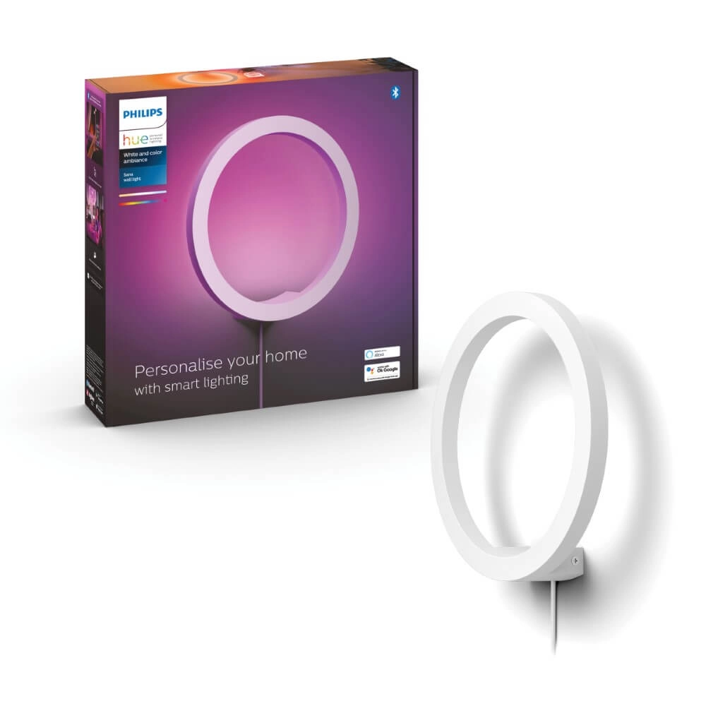 Applique Cirle Hue Sana - White and Color blanc Philips 8719514343405