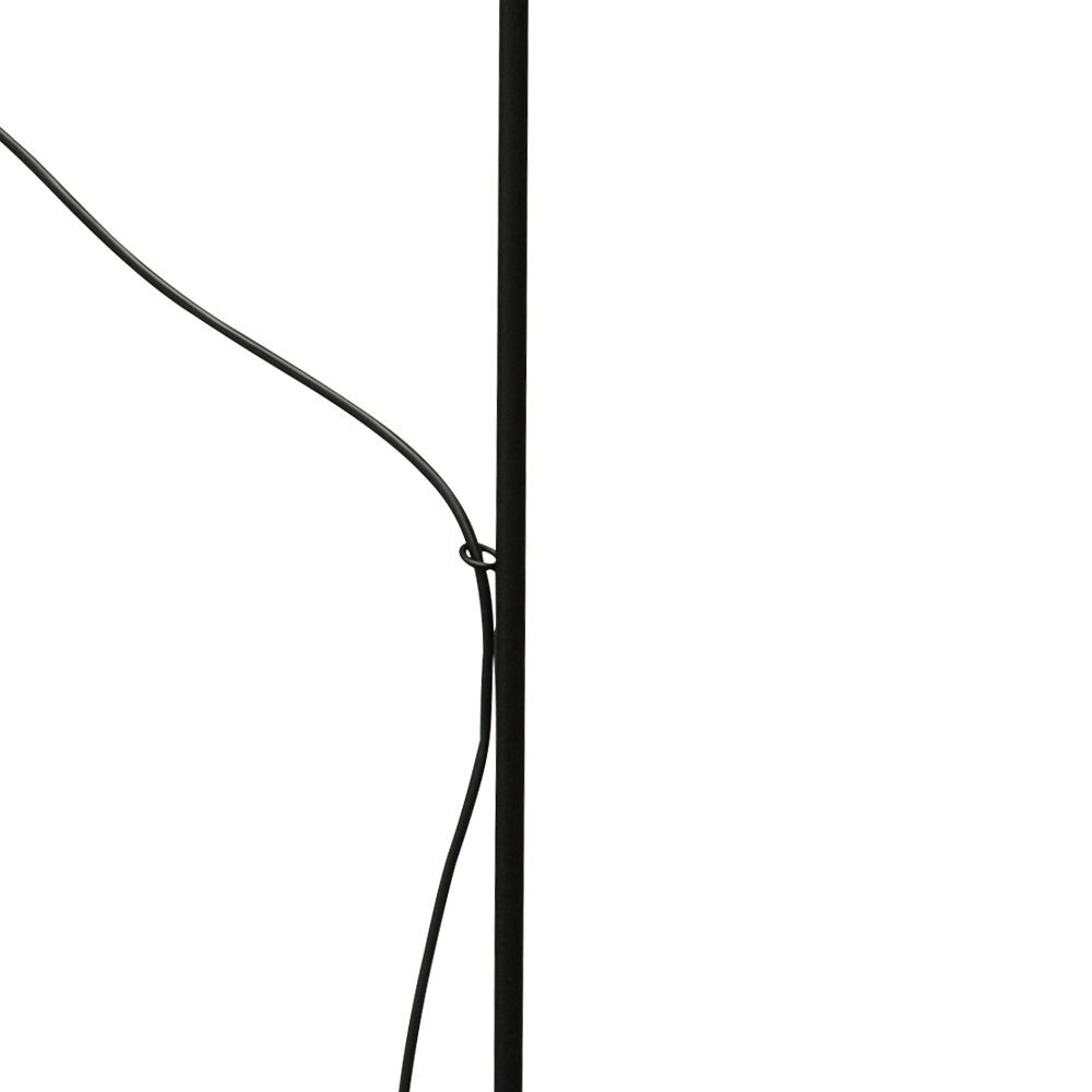 Lampadaire orientable Quinto Smoke noir avec verre cylindrique fumé Masterlight 8718121216478