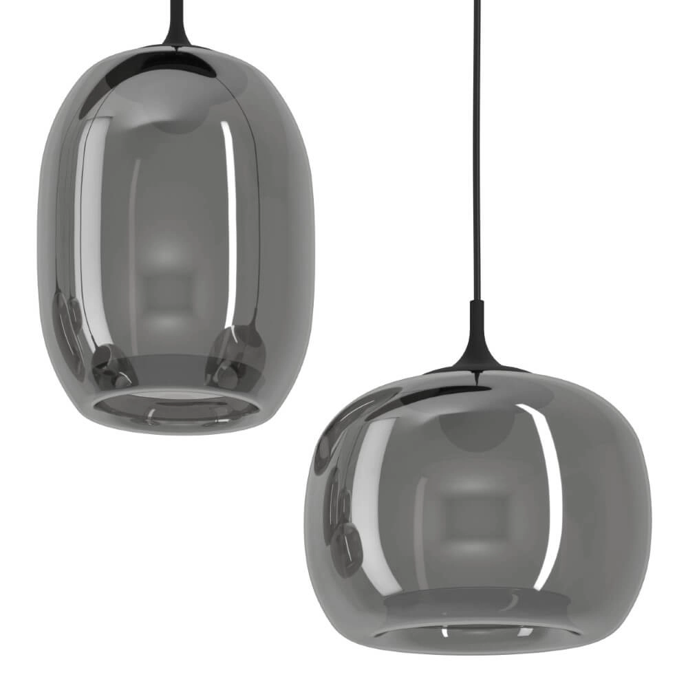 Black hanging lamp Larva with smoke glass Stars of Light 9008606316045