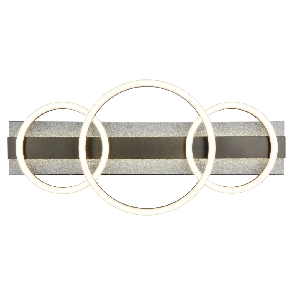 Lampe de plafond noire Norberto 3 anneaux d’accord Globo 9007371569830