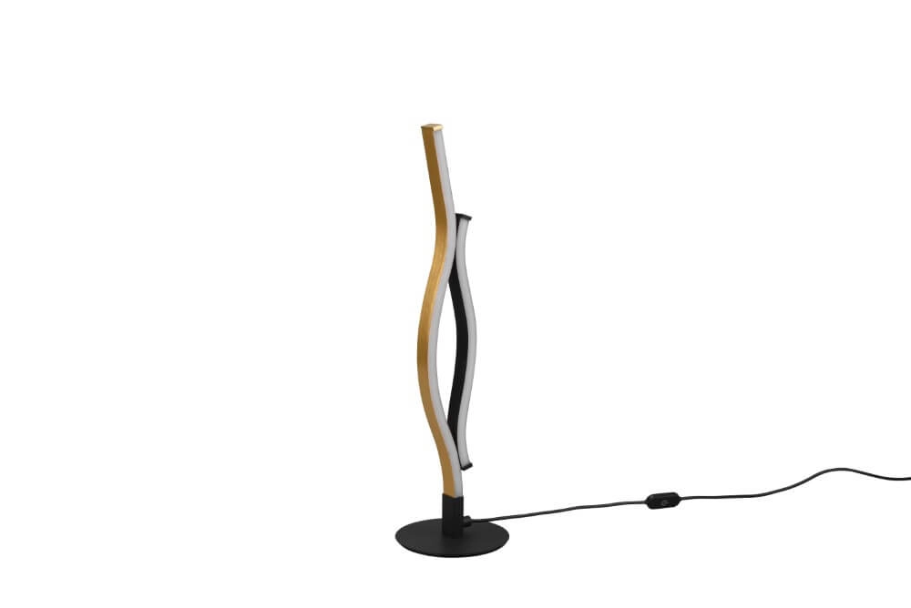 Lampe de table Blaze noir avec de l'or Trio 4017807540253