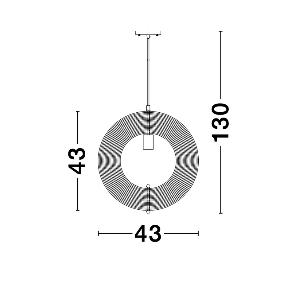 Suspension moderne Asco bois Ø 43cm Lyora 5212017424945