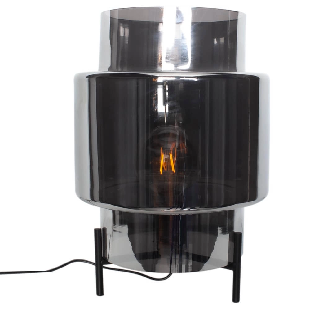 Lampe de table Ebbot verre de fumée Lampe de table Ebbot verre de fumée