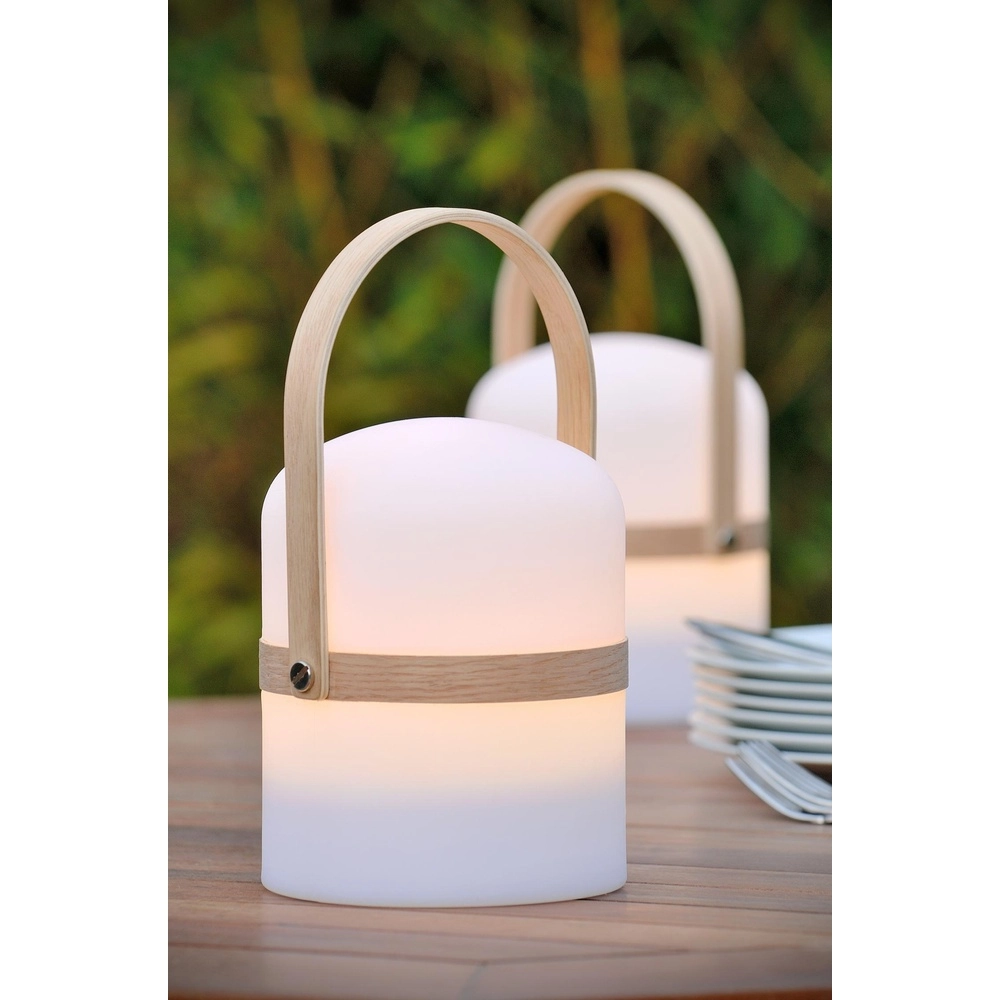 Lampe de table rechargeable Joe IP44 blanc Lucide 5411212061201