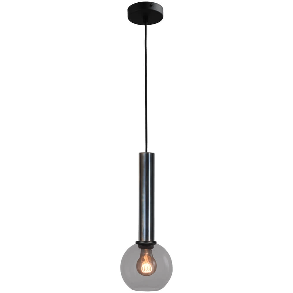 Lampe suspendue Ø 15cm Bella 2 Huile tachetée avec verre fumé Lampe suspendue Ø 15cm Bella 2 Huile tachetée avec verre fumé