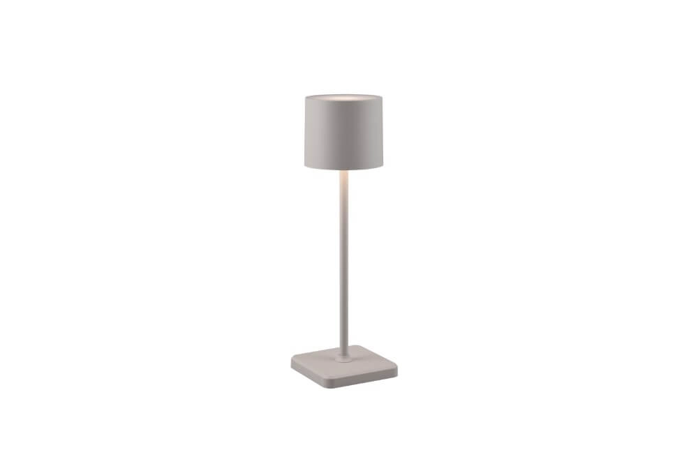 Lampe de table rechargeable Fernandez gris dehors Trio 4017807564341