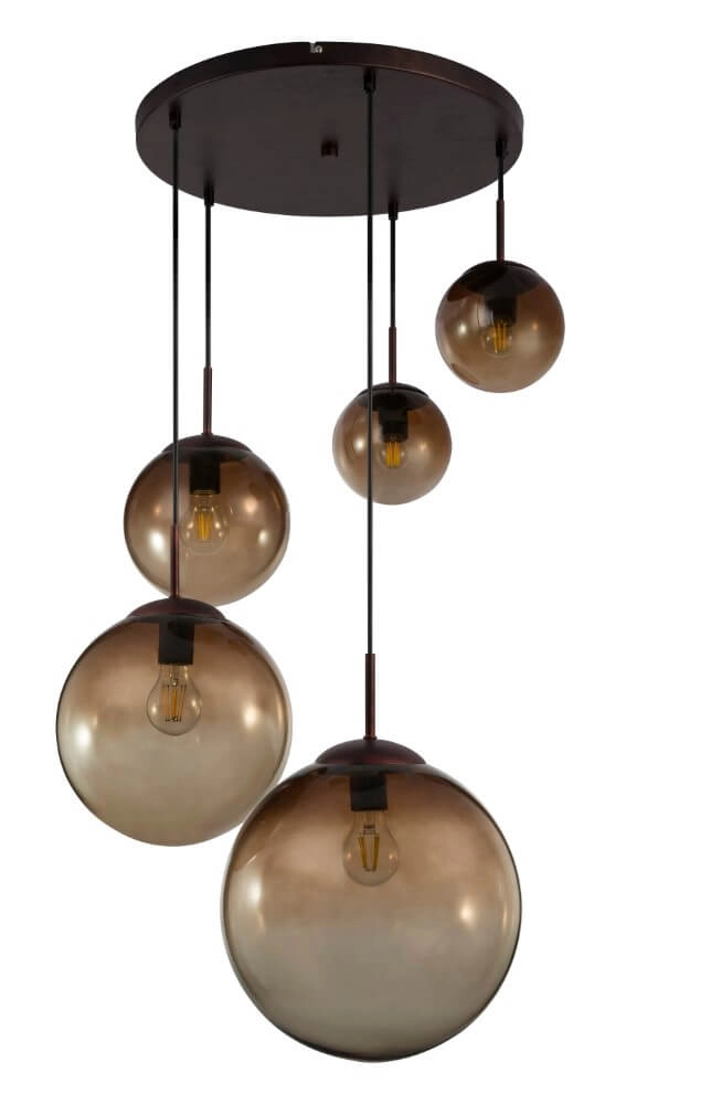 Lampe suspendue loft en verre Varus Ø 65 cm Globo 9007371374847